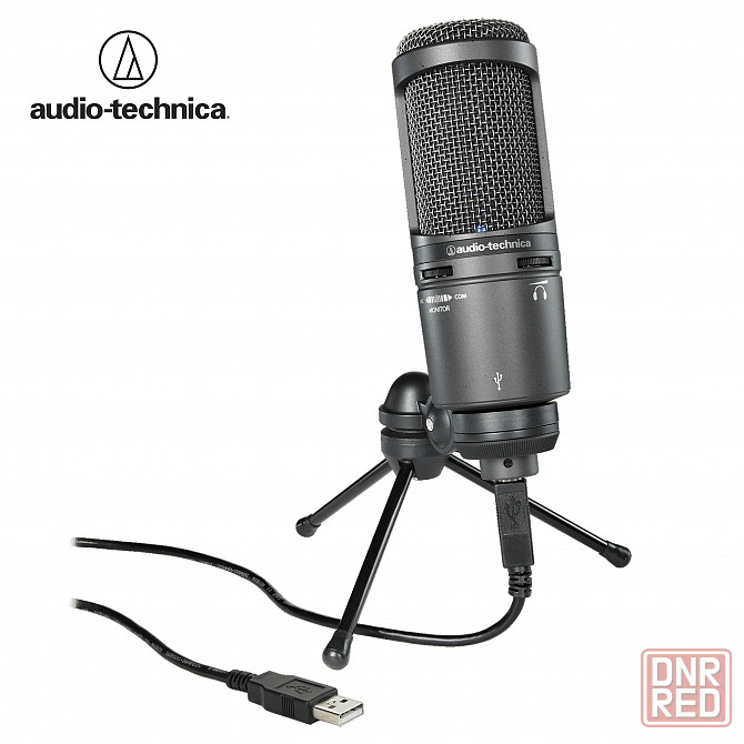 Студийный микрофон - Audio-Technica AT2020 USB+, конденсаторный Донецк - изображение 1