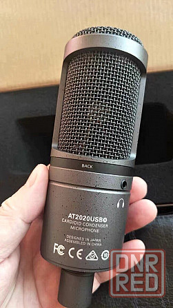 Студийный микрофон - Audio-Technica AT2020 USB+, конденсаторный Донецк - изображение 3