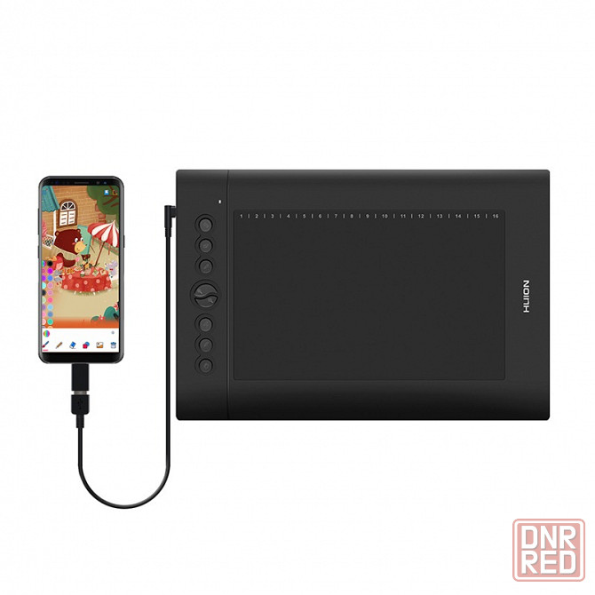 Графический планшет - Huion H610PRO V2 + 8 наконечников, для рисования Донецк - изображение 4