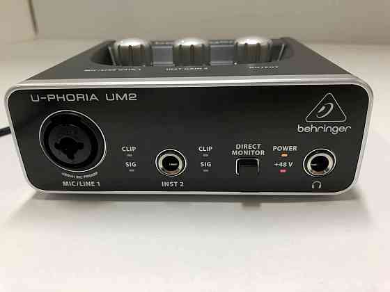 Звуковая карта - Behringer U-PHORIA UM2, аудиоинтерфейс, USB, внешняя Донецк