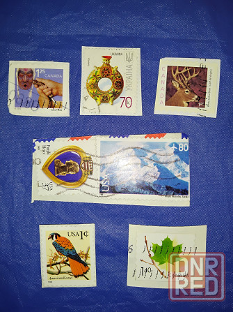 Почтовые марки Канады и США . Б/У - вырезанные с конвертов . Макеевка - изображение 8