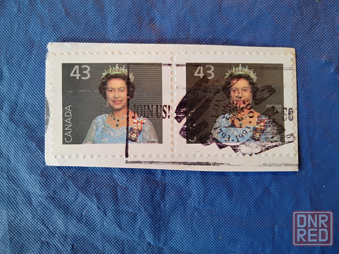 Почтовые марки Канады и США . Б/У - вырезанные с конвертов . Макеевка - изображение 3