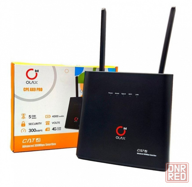 Беспроводной Wi-Fi роутер OLAX AX9 Pro 4G SIM-маршрутизатор модем модифицированный Донецк - изображение 1