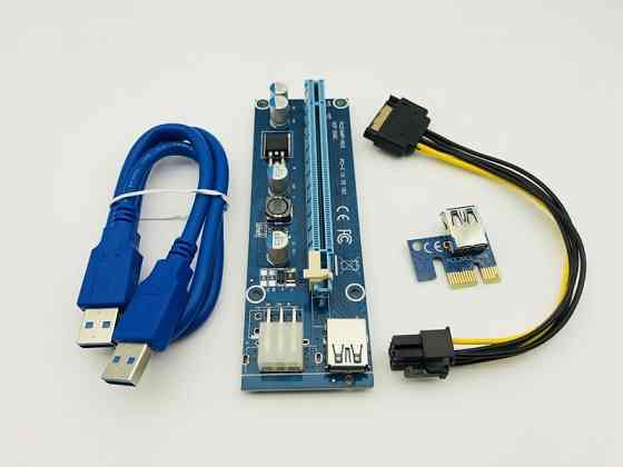 Райзер для видеокарты Riser ver. 006C 006 C MOLEX PCI-E 1X - 16X PCI-E плата расширения Донецк