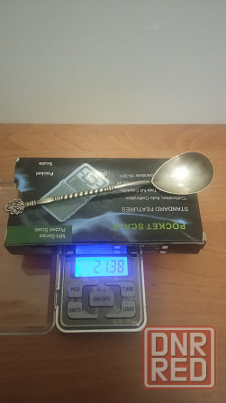 Чайная ложечка с длинной ручкой СЕРЕБРО 875 проба, 21 грамм. Макеевка - изображение 4