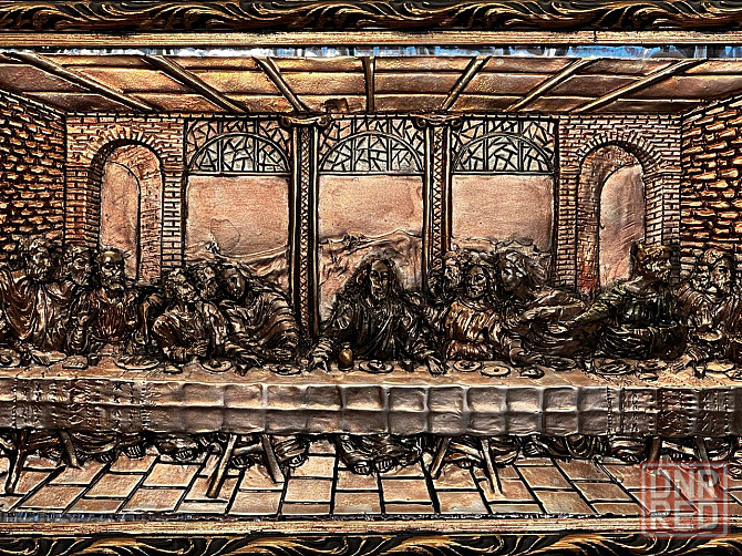 панно «Тайная Вечеря» (Италия, Creazioni Artistiche, 42 x 27.5 см) Донецк - изображение 4
