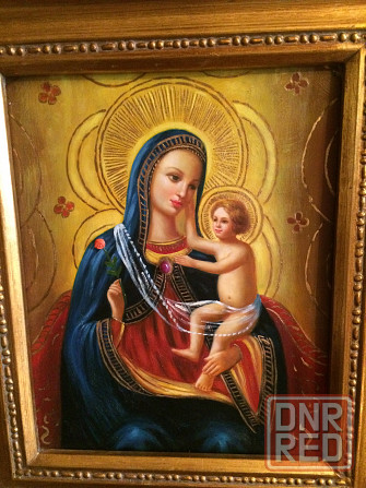 картина «Мадонна с розой» Royal Art (Германия, 24 карата золота) Донецк - изображение 2