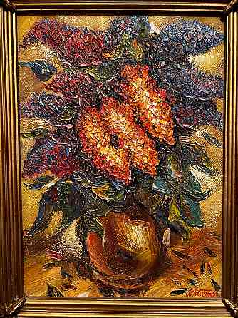 картина «Цветы» В. Трутко 1957 г. (холст, масло) Донецк