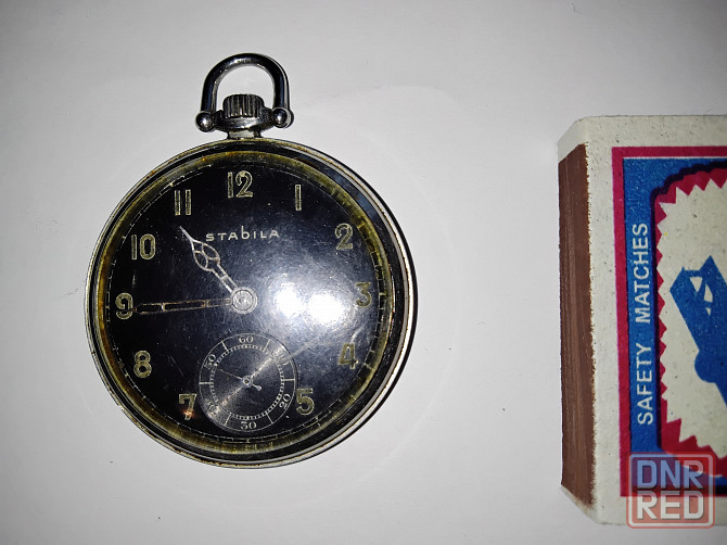 Карманные воинские немецкие трофейные часы STABILA , добыты в январе 1943 года . Макеевка - изображение 1
