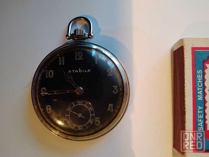 Карманные воинские немецкие трофейные часы STABILA , добыты в январе 1943 года . Макеевка - изображение 2