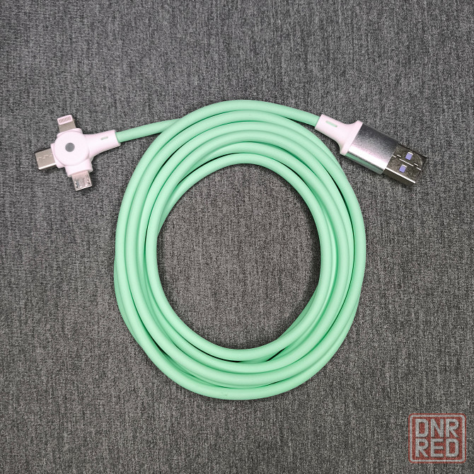 Универсальный кабель для зарядки 3 в 1 / Micro USB, Type-C, Lightning Донецк - изображение 2