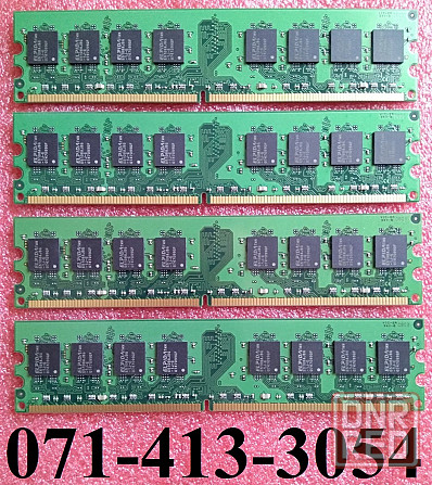 DDR2 4Gb 1066MHz (PC2-8500) Kingston - KVR1066D2N7K2/2G - DDR2 1Gb+1Gb+1Gb+1Gb 1066MHz Донецк - изображение 2