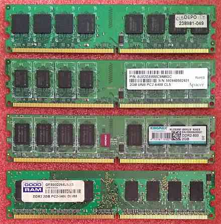 DDR2 2Gb 800MHz (PC2-6400) CL5 Patriot PSD22G8002 Apacer Kingmax Goodram - оперативная память для ПК Донецк