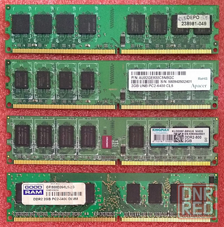 DDR2 2Gb 800MHz (PC2-6400) CL5 Patriot PSD22G8002 Apacer Kingmax Goodram - оперативная память для ПК Донецк - изображение 1