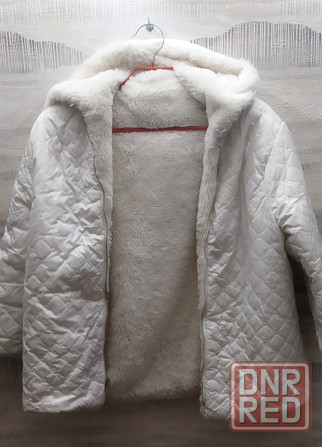 Куртка джинсовая зимняя на подстежке с капюшоном Донецк - изображение 3