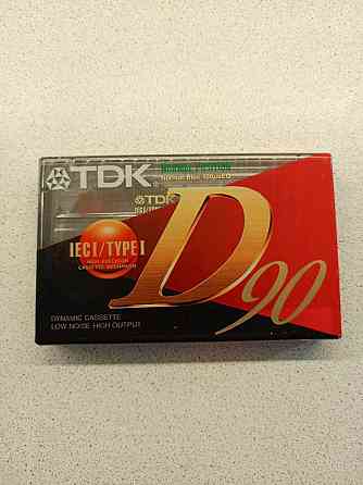 Новая запечатанная аудиокассета "TDK" D90 Type I. Донецк