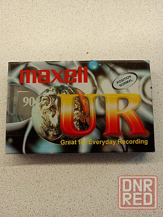 Новая запечатанная аудиокассета "Maxell"-UR90 Type I. Донецк - изображение 2
