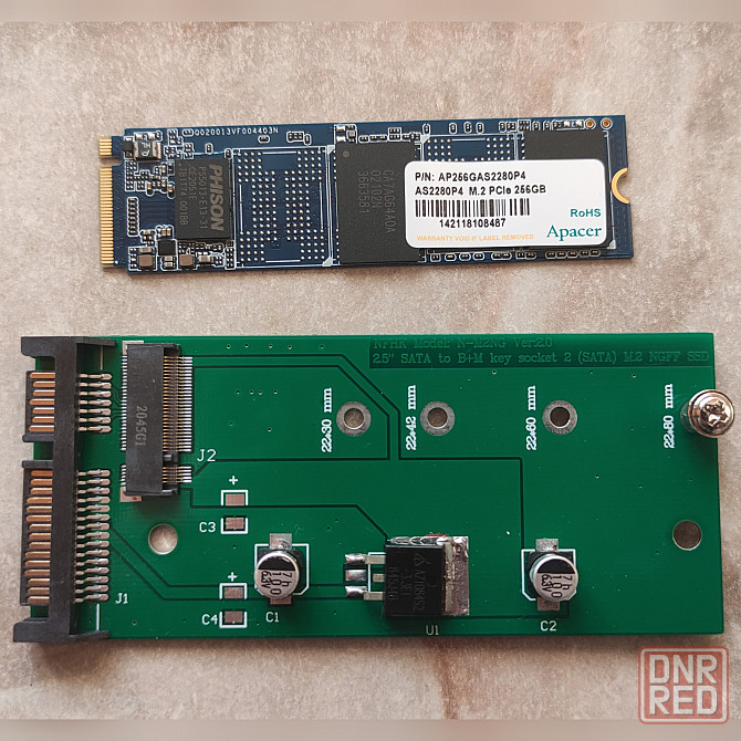 Продам SSD M.2 M-key PCIe Apacer AP256GAS2280P4 Донецк - изображение 1