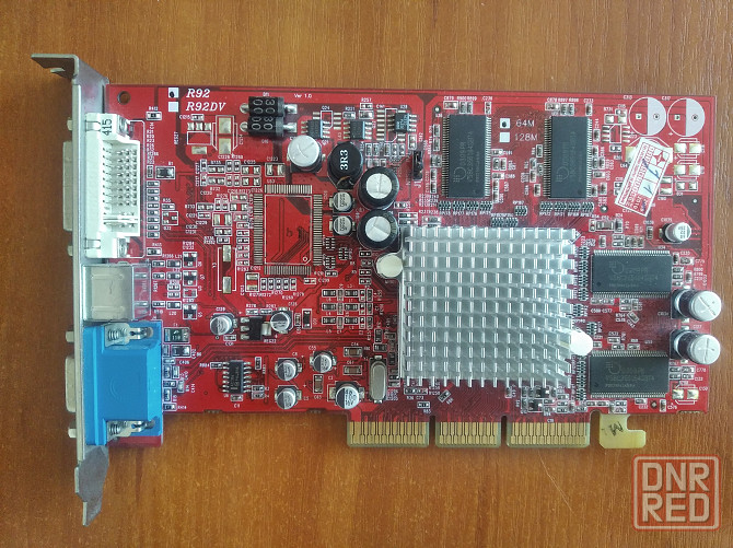 Radeon 9250 240Mhz AGP 8х 128Mb 400Mhz 128 bit рабочая Донецк - изображение 1