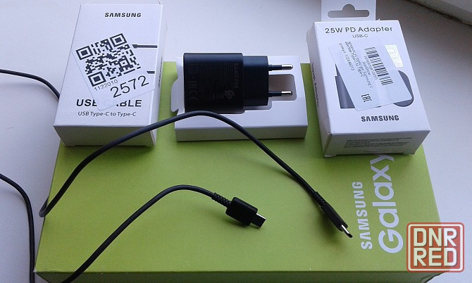 Новое зарядное устройство SAMSUNG 25W + кабель USB Type-C to Type-C. Донецк - изображение 1