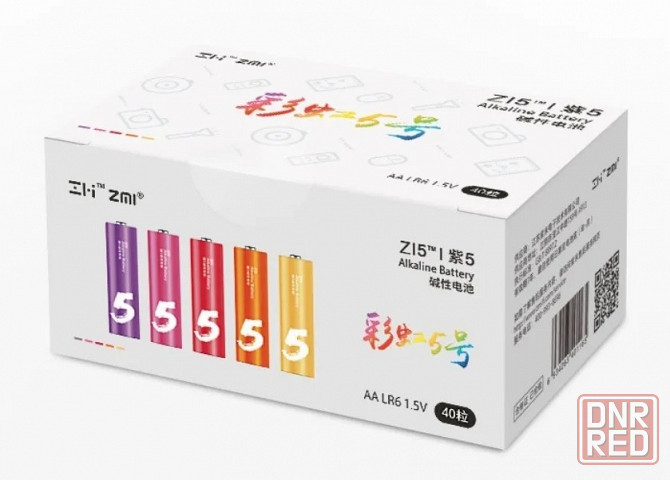 Батарейка Xiaomi ZMI Rainbow ZI5 тип AA 40 шт. (цветные пальчиковые) Макеевка - изображение 5