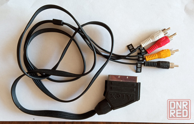 Видео-кабель шнур переходник SCART - 4RCA Донецк - изображение 1