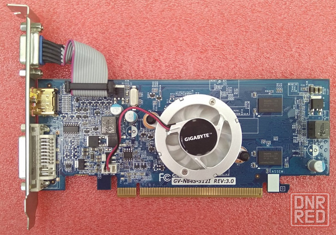 GeForce 8400 GS 512MB GDDR2 PCI-Ex (64Bit, DVI-I, VGA, HDMI) - Gigabyte GV-N84S-512I (rev. 3.0) Донецк - изображение 1