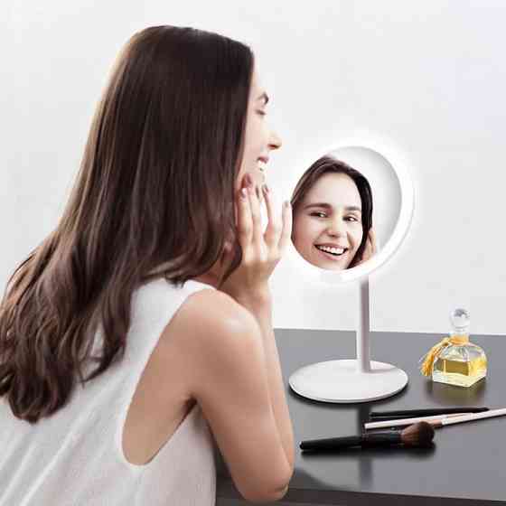 Зеркало косметическое Xiaomi AMIRO HD Daylight Mirror (розовое) Макеевка