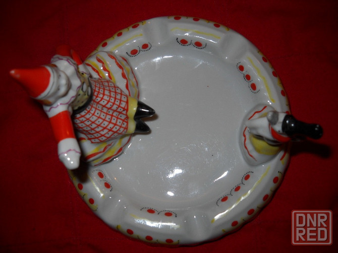 Пепельница, статуэтка Клоун с собачкой. Барановка, Советский союз.. Донецк - изображение 4