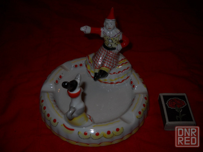 Пепельница, статуэтка Клоун с собачкой. Барановка, Советский союз.. Донецк - изображение 2