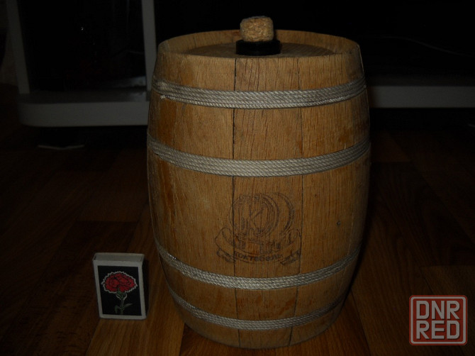 Бочонок деревянный, бутылка из под вина. Донецк - изображение 2