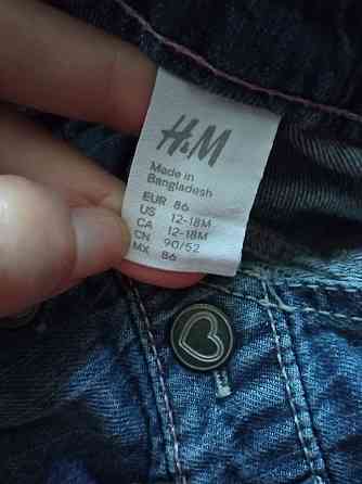 джинсовый комбинезон на девочку рост 86-92 см ,H&M Донецк