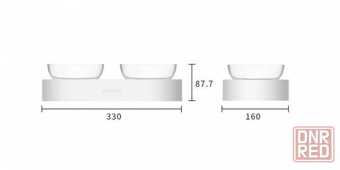Миска для животных Xiaomi Petkit 15 Adjustable Double Bowl White Макеевка - изображение 7