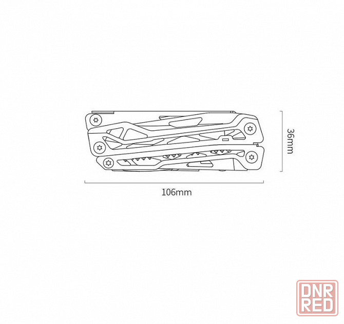 Мультитул Xiaomi MarsWorker Multifunction Wrench MSHH001 (черный) Макеевка - изображение 4