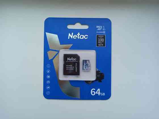 Карта памяти MicroSD Netac 64 ГБ Макеевка