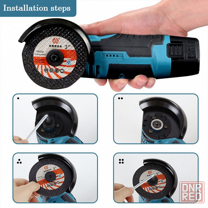 Портативная аккумуляторная мини болгарка 12 V Li-Ion Донецк - изображение 3