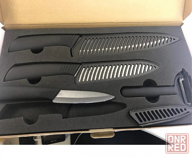 Ножи керамические в наборе Xiaomi Huo Hou Nano Ceramic Knife Set 4 in 1 HU0010 Макеевка - изображение 6
