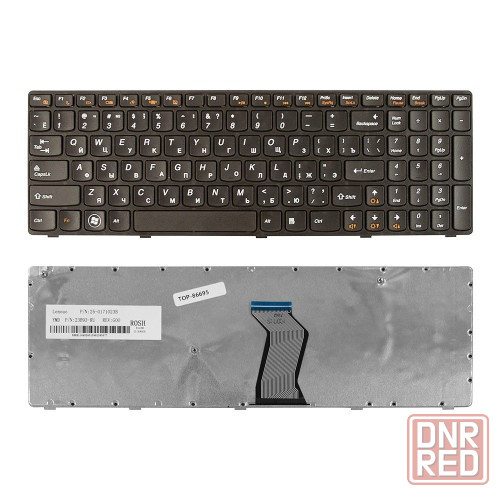 Клавиатура для ноутбука Lenovo Ideapad Z570, B570, B575, B580, B590, V570, V580, Z575 . Плоский Ente Донецк - изображение 1