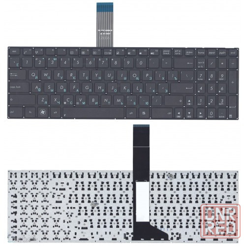Клавиатура для ноутбука Asus X550С, X551C, X750J, A550C, A750L . Плоский Enter. Черная, без рамки. Донецк - изображение 1