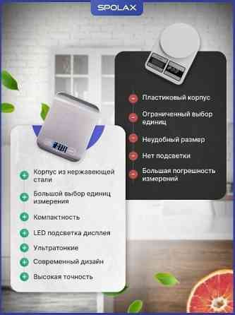 Весы кухонные 5 кг с встроенным аккумулятором Донецк