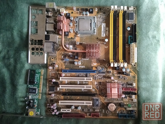 Материнская плата Asus P5K(LGA775) + Core 2 Quad Q6600 tray Донецк - изображение 1
