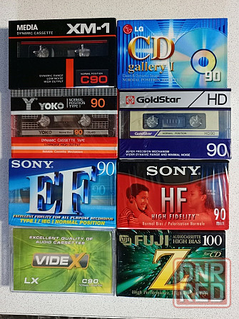 Новые запечатанные аудиокассеты в отличном состоянии разных фирм и марок. Донецк - изображение 1