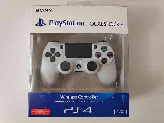 Геймпад беспроводной PlayStation DualShock 4 V2 белый Оригинал Новый Донецк