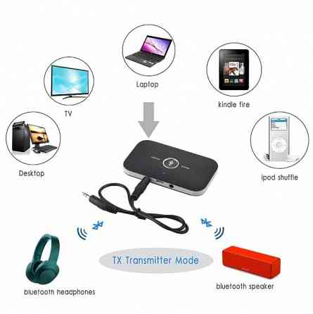 Bluetooth 5,0 аудио приемник передатчиксо встроенным аккумулятором Донецк