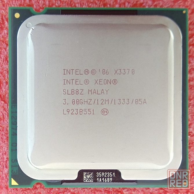 Intel Xeon X3370 3.00 GHz (12M Cache, 1333 MHz FSB) Socket 775 - 4 ЯДРА - аналог Core 2 Quad Q9650 Донецк - изображение 1