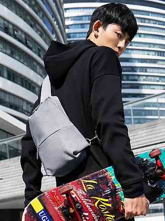 Рюкзак Xiaomi Mi Simple City Sling Bag DSXB01RM на одной лямке (черный/светло серый) Макеевка