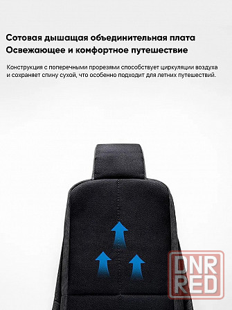 Рюкзак Xiaomi Mi Simple City Sling Bag DSXB01RM на одной лямке (черный/светло серый) Макеевка - изображение 6