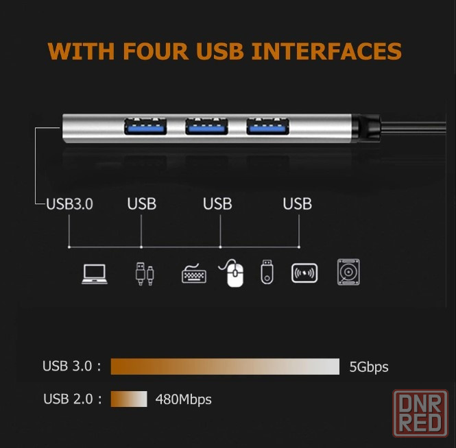 USB хаб разветвитель с 4 портами Донецк - изображение 4