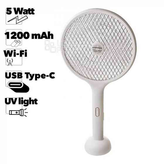 Мухобойка электрическая Xiaomi Qualitell Electric Mosquito Swatter E2 (белая) Макеевка