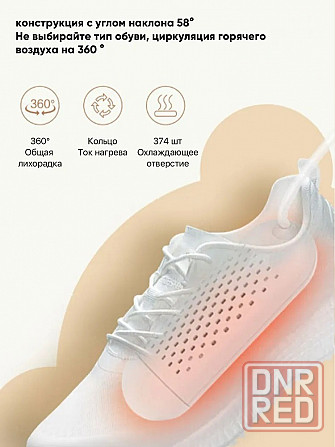 Сушилка для обуви Xiaomi Lofans Smart Timing S3 12W (165x58x30мм) Белый Макеевка - изображение 5